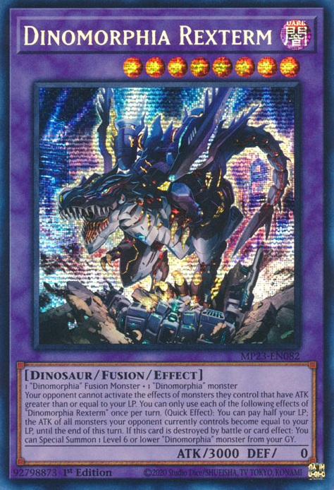 Dinomorphia Rexterm [MP23-EN082] Prismatic Secret Rare Yu-Gi-Oh!