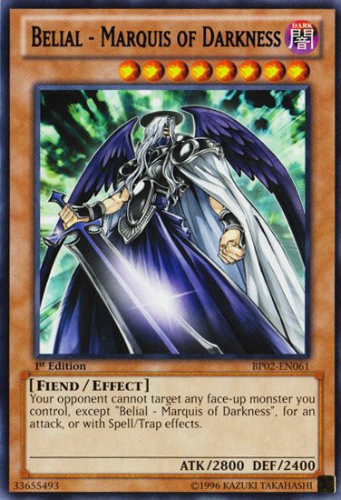 Belial - Marquis of Darkness [BP02-EN061] Rare Yu-Gi-Oh!