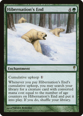 Hibernation's End [Coldsnap] Magic: The Gathering