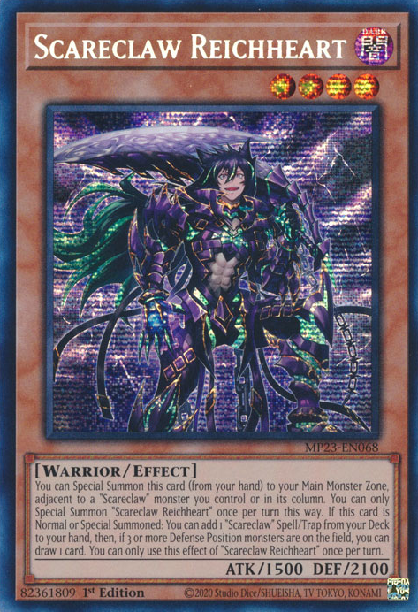 Scareclaw Reichheart [MP23-EN068] Prismatic Secret Rare Yu-Gi-Oh!