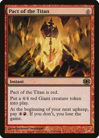 Pact of the Titan [Future Sight] Magic: The Gathering