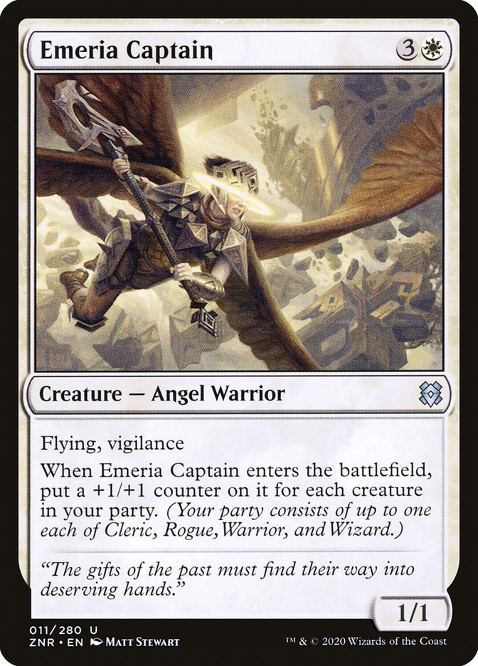 Emeria Captain [Zendikar Rising] Magic: The Gathering