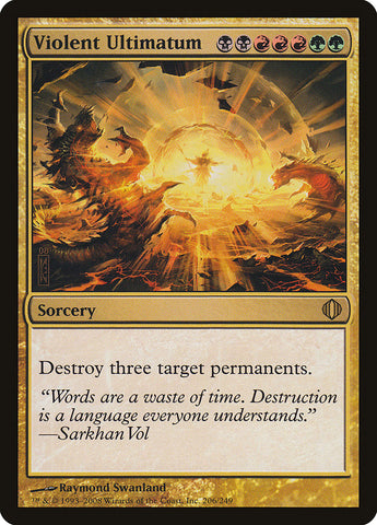 Violent Ultimatum [Shards of Alara] Magic: The Gathering