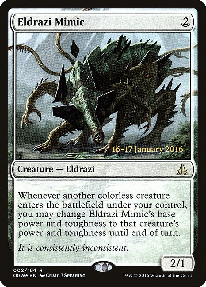Eldrazi Mimic [Oath of the Gatewatch Prerelease Promos] Magic: The Gathering