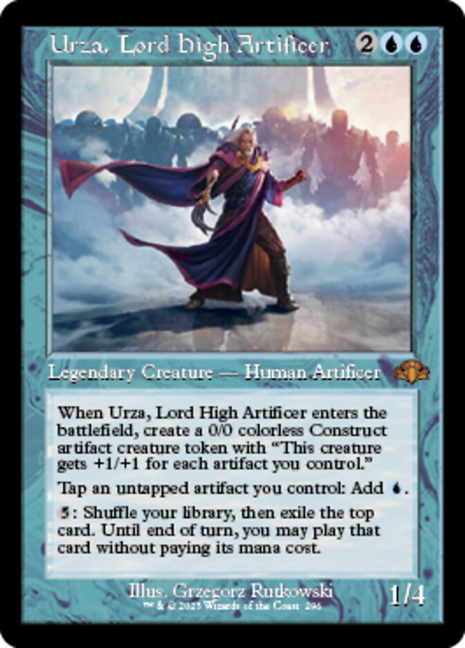 Urza, Lord High Artificer (Retro) [Dominaria Remastered] Magic: The Gathering