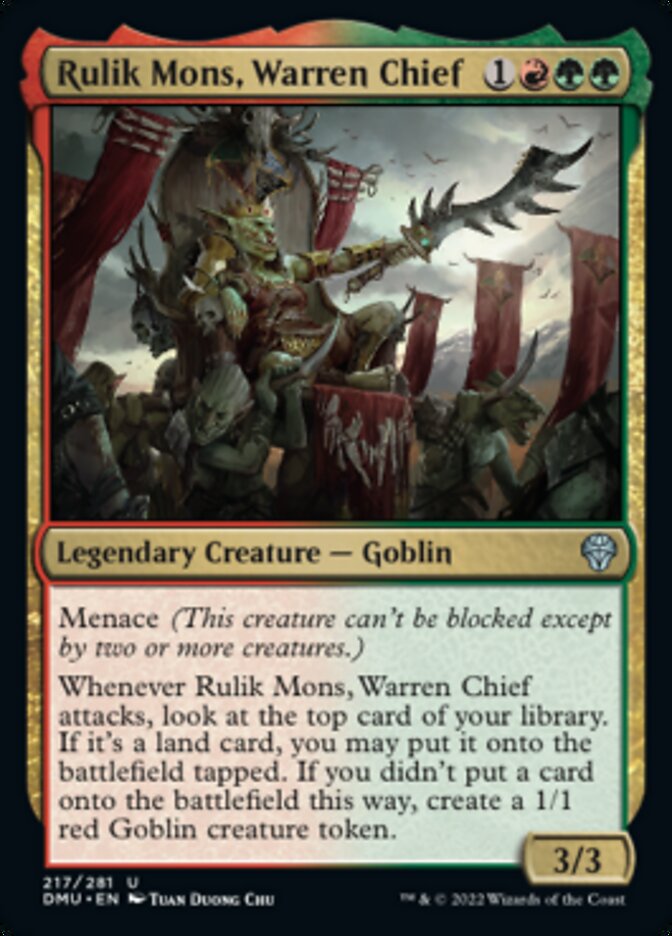 Rulik Mons, Warren Chief [Dominaria United] Magic: The Gathering