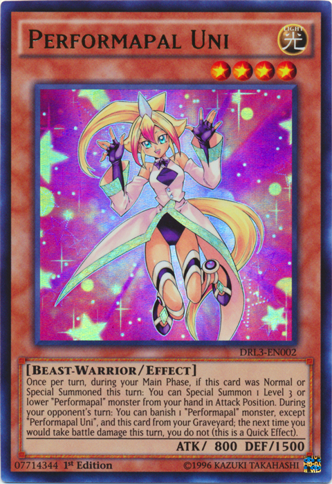 Performapal Uni [DRL3-EN002] Ultra Rare Yu-Gi-Oh!