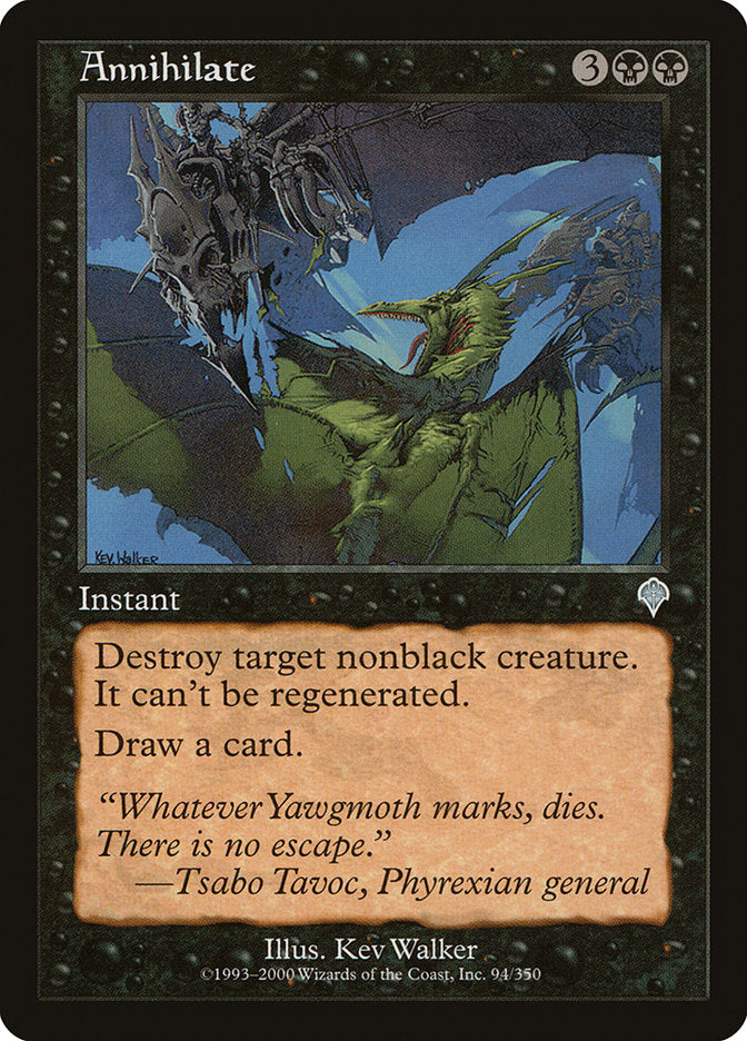 Annihilate [Invasion] Magic: The Gathering