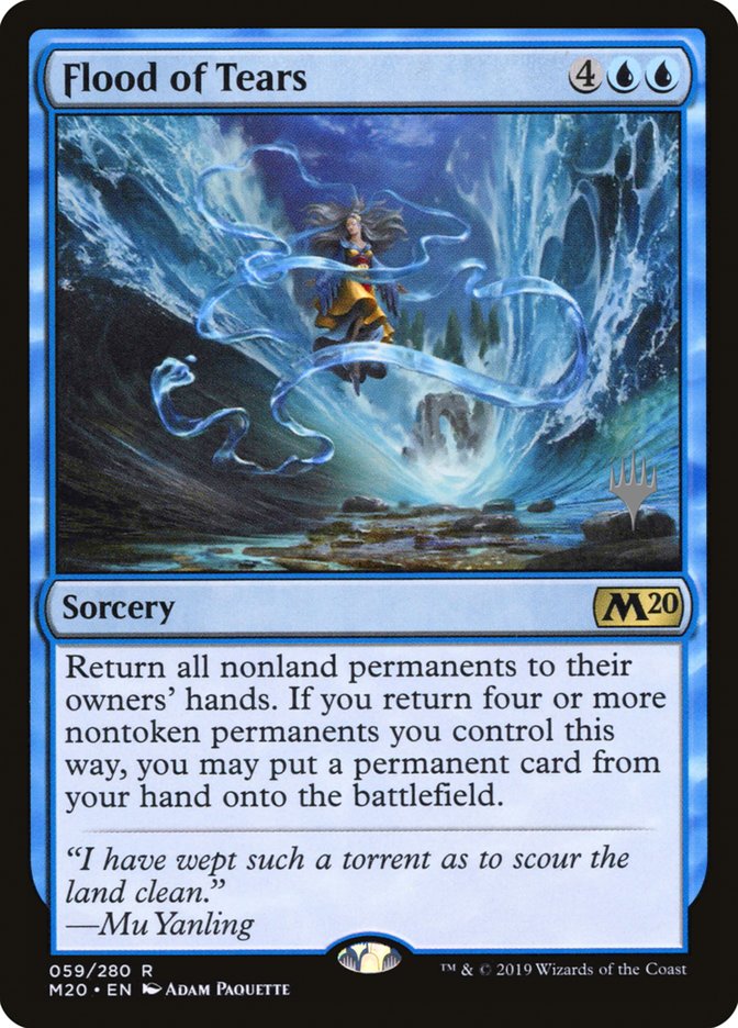 Flood of Tears (Promo Pack) [Core Set 2020 Promos] Magic: The Gathering