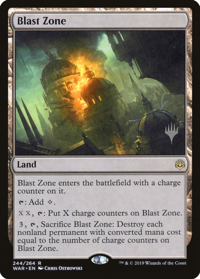 Blast Zone (Promo Pack) [War of the Spark Promos] Magic: The Gathering