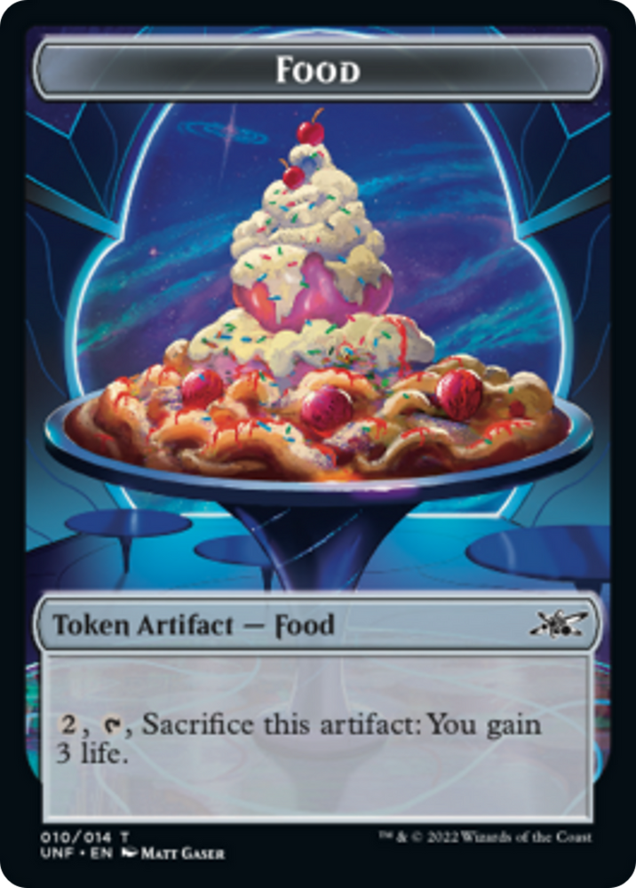 Cat // Food (10) Double-Sided Token [Unfinity Tokens] Magic: The Gathering