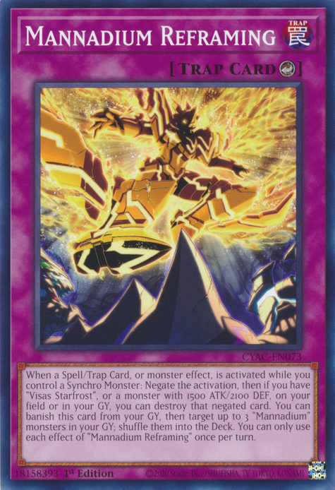 Mannadium Reframing [CYAC-EN073] Common Yu-Gi-Oh!
