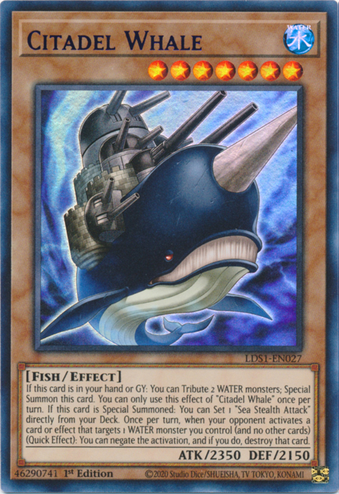Citadel Whale (Purple) [LDS1-EN027] Ultra Rare Yu-Gi-Oh!