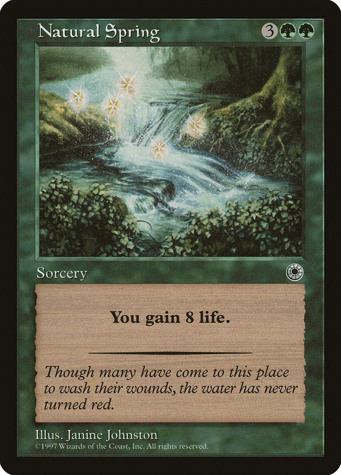Natural Spring [Portal] Magic: The Gathering