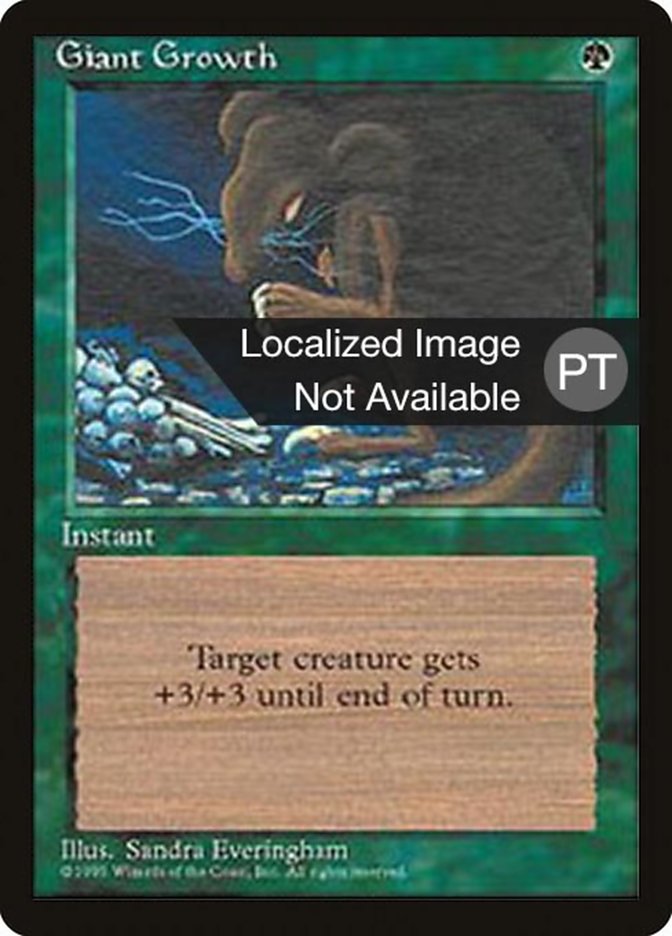 Giant Growth [Fourth Edition (Foreign Black Border)] Magic: The Gathering