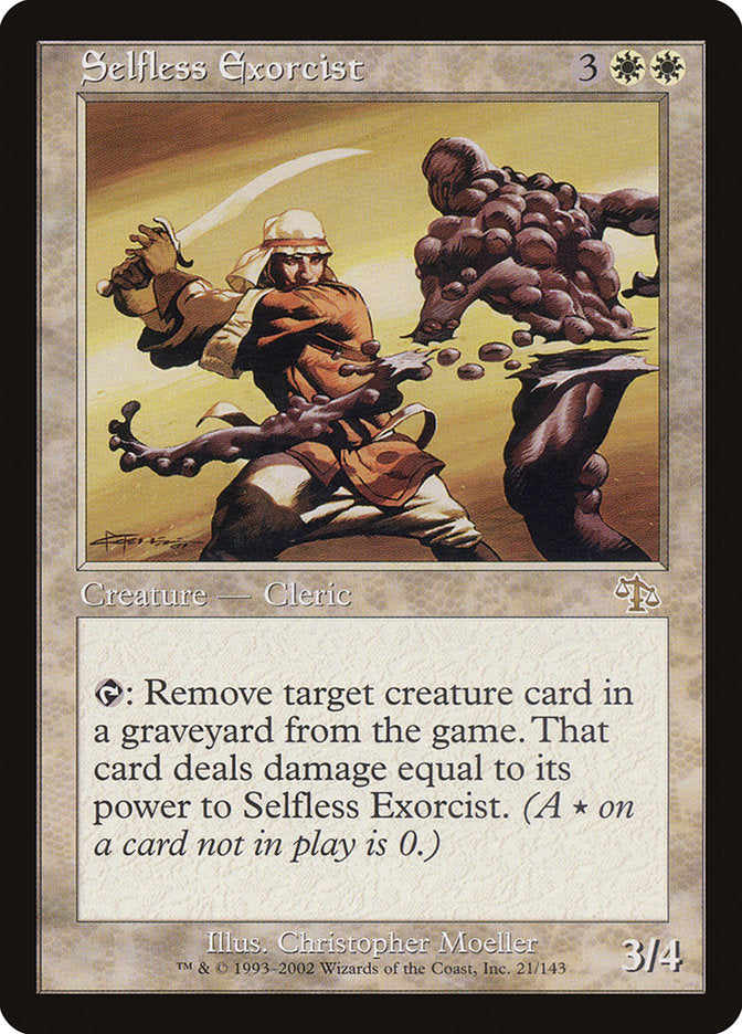 Selfless Exorcist [Judgment] Magic: The Gathering