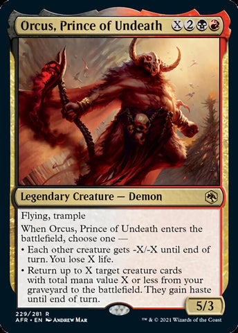 Orcus, Prince of Undeath [Dungeons & Dragons: Adventures in the Forgotten Realms] Magic: The Gathering