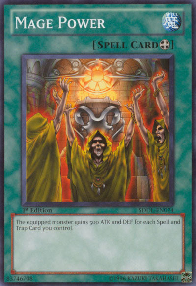 Mage Power [SDDL-EN024] Common Yu-Gi-Oh!