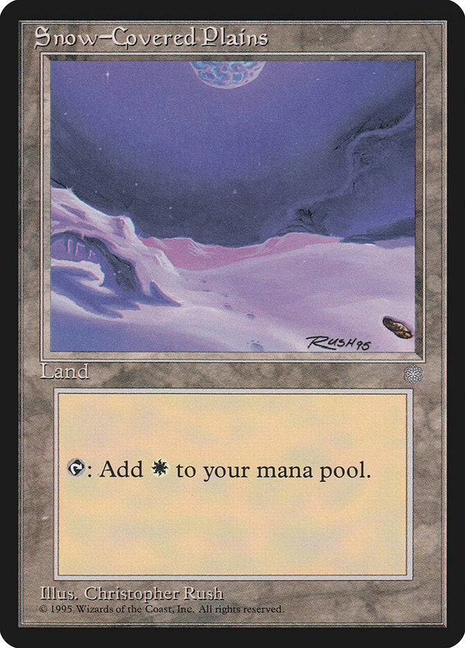 Snow-Covered Plains [Ice Age] Magic: The Gathering
