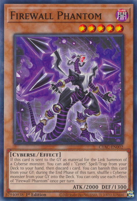 Firewall Phantom [CYAC-EN002] Common Yu-Gi-Oh!