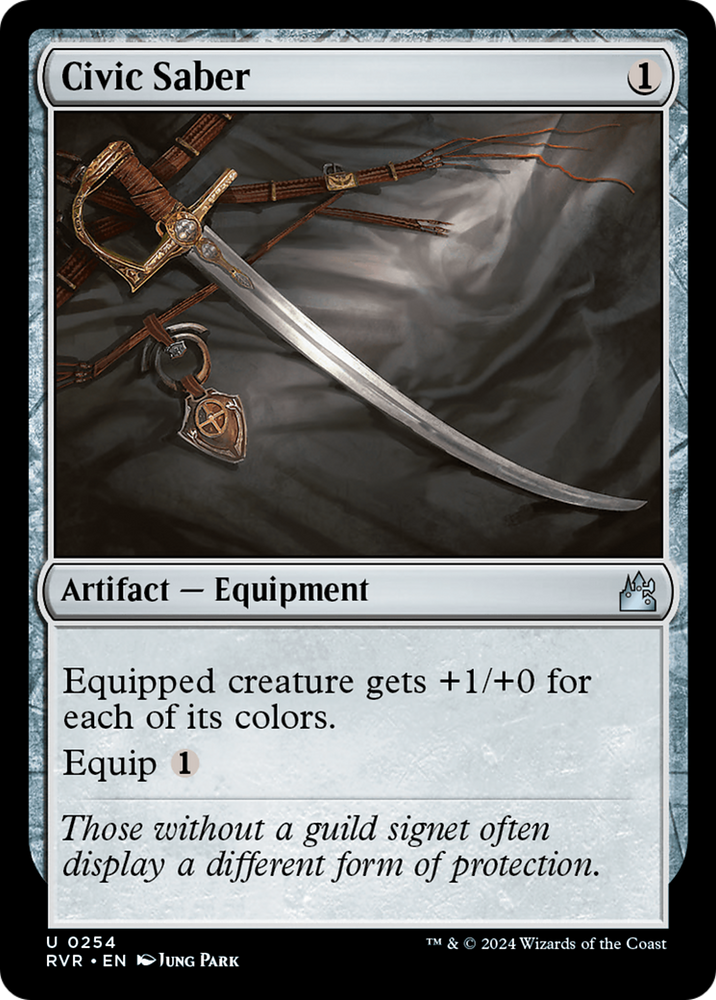 Civic Saber [Ravnica Remastered] Magic: The Gathering