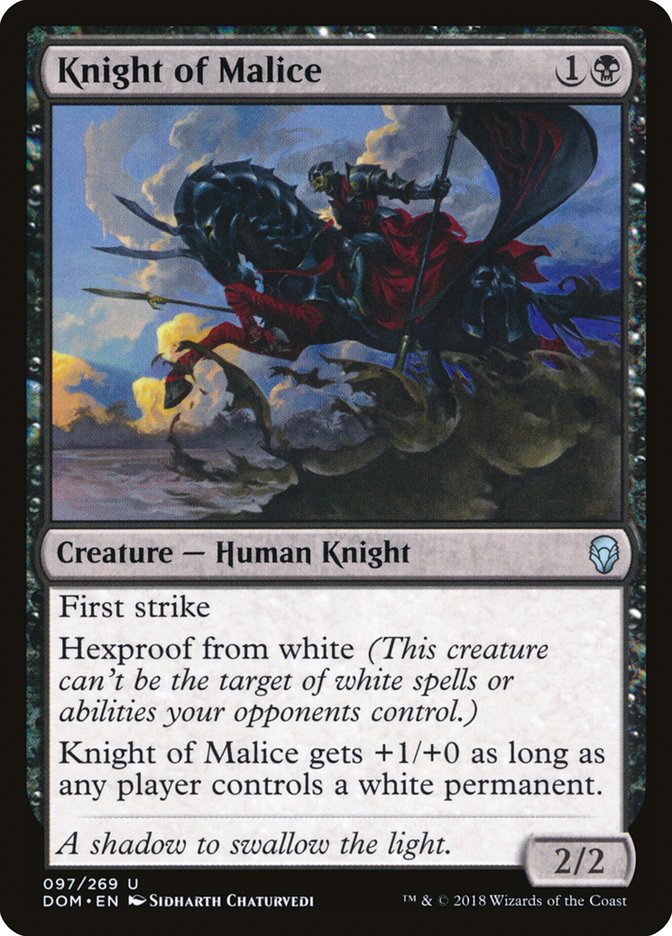 Knight of Malice [Dominaria] Magic: The Gathering