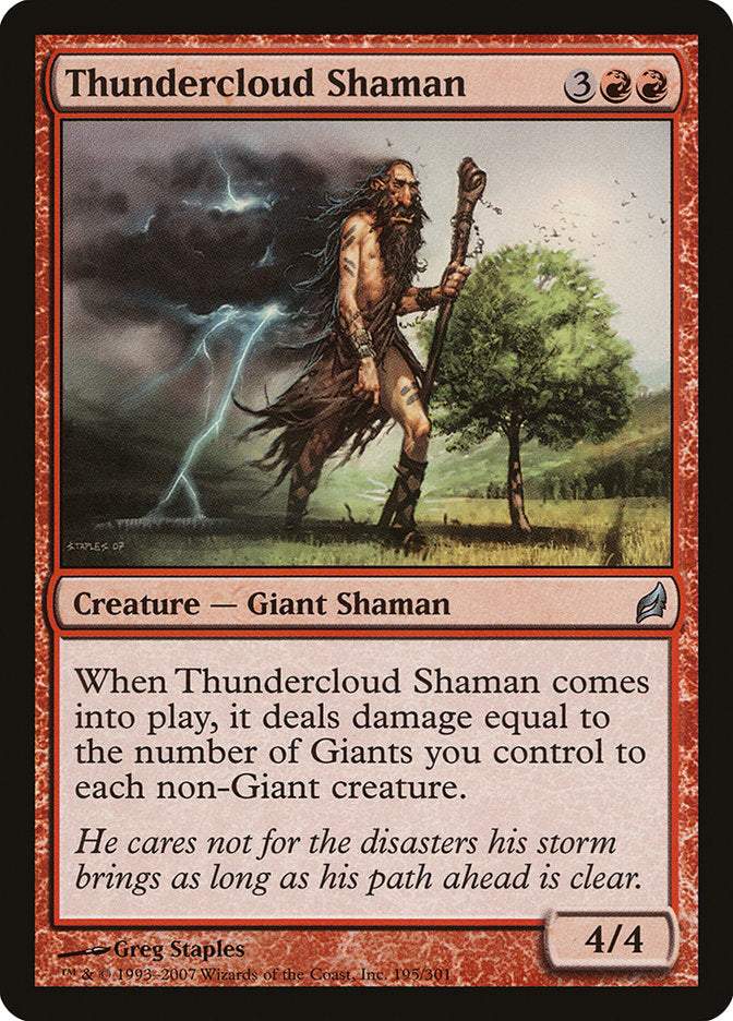 Thundercloud Shaman [Lorwyn] Magic: The Gathering