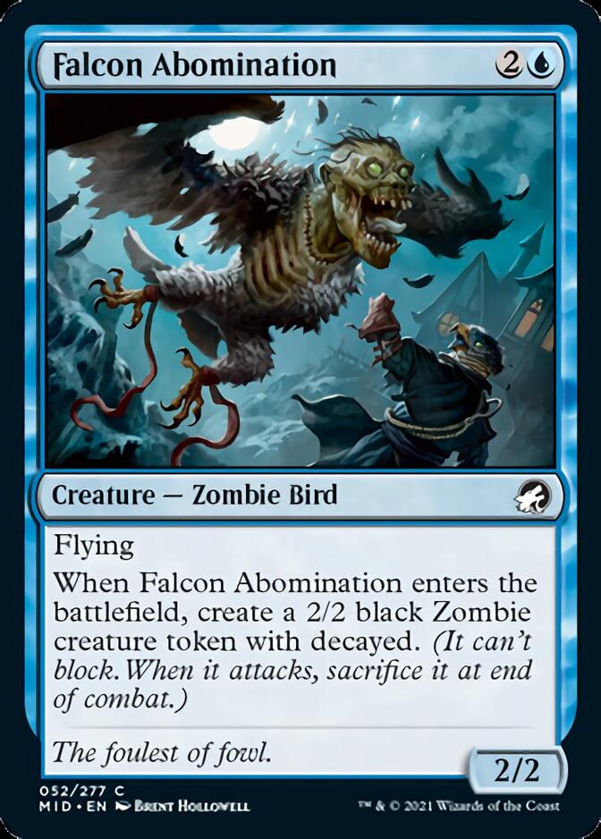 Falcon Abomination [Innistrad: Midnight Hunt] Magic: The Gathering