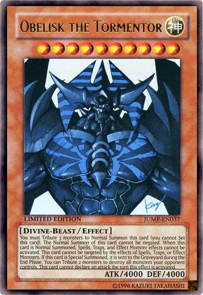 Obelisk the Tormentor [JUMP-EN037] Ultra Rare Yu-Gi-Oh!