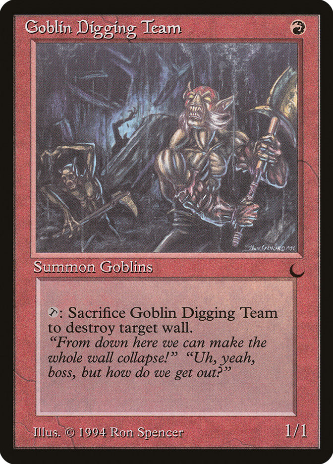 Goblin Digging Team [The Dark] Magic: The Gathering