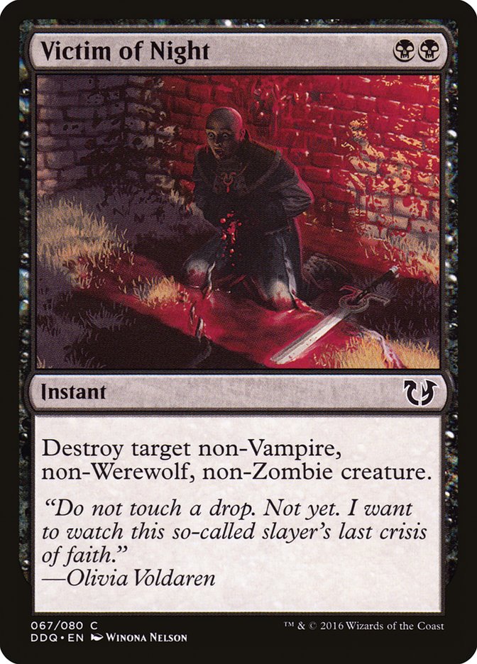 Victim of Night [Duel Decks: Blessed vs. Cursed] Magic: The Gathering