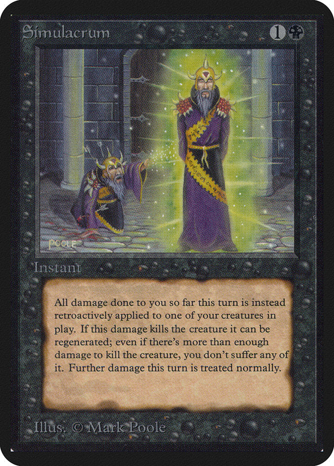 Simulacrum [Alpha Edition] Magic: The Gathering