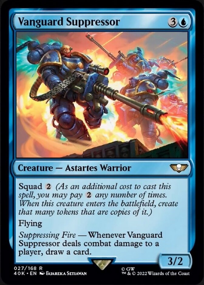 Vanguard Suppressor (Surge Foil) [Warhammer 40,000] Magic: The Gathering