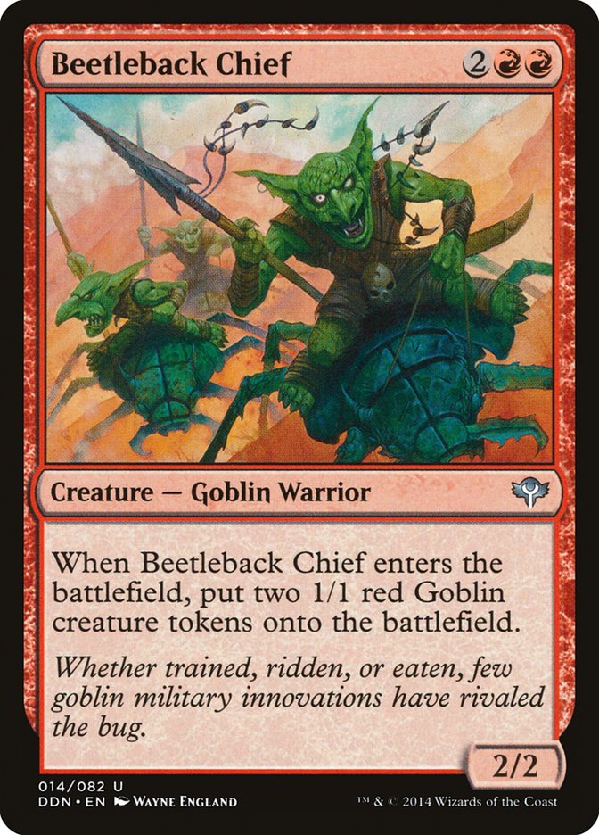 Beetleback Chief [Duel Decks: Speed vs. Cunning] Magic: The Gathering