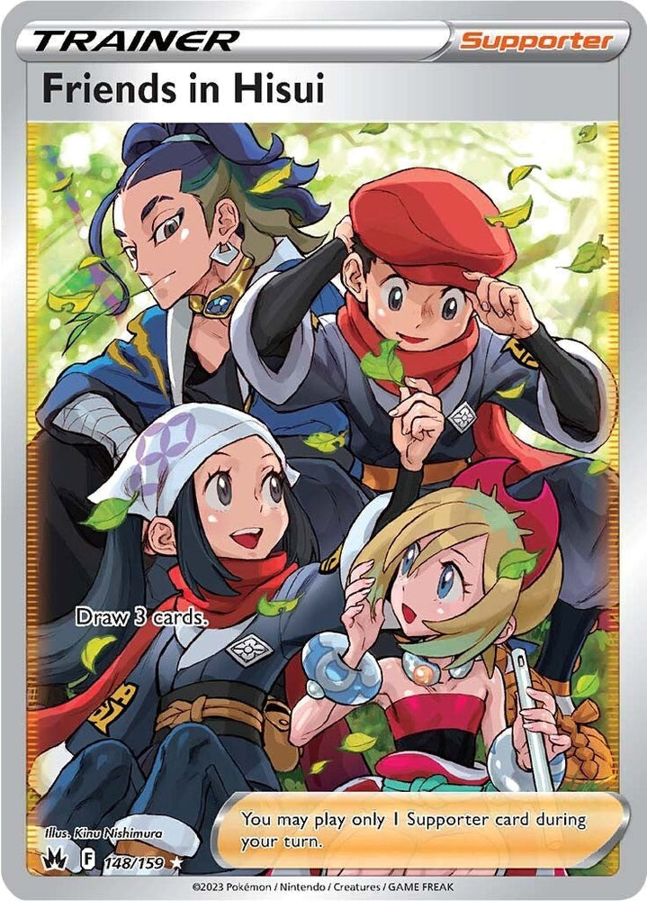 Friends in Hisui (148/159) (Full Art) [Sword & Shield: Crown Zenith] Pokémon