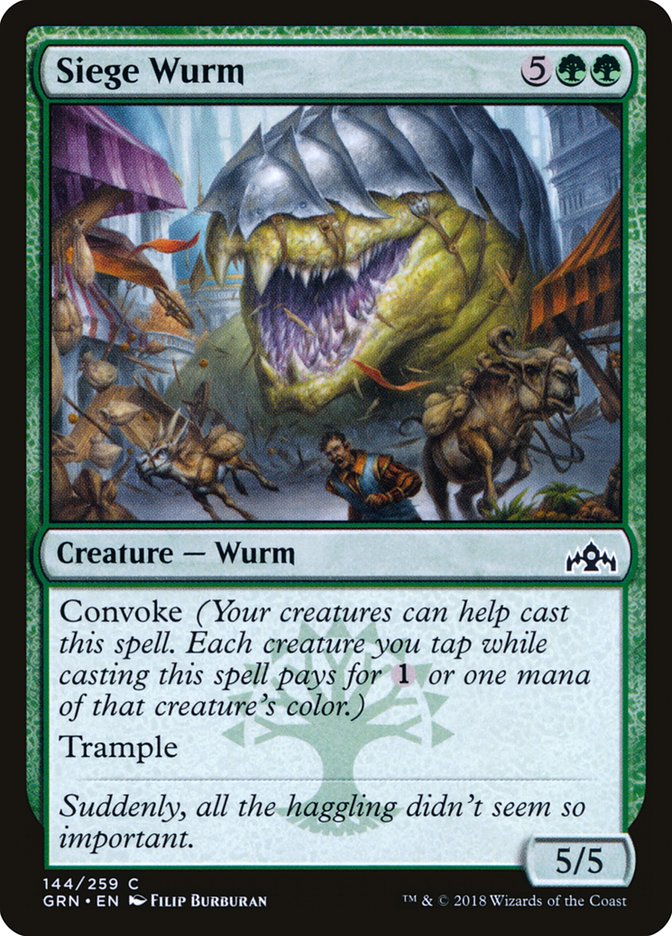Siege Wurm [Guilds of Ravnica] Magic: The Gathering