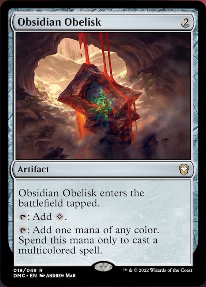 Obsidian Obelisk [Dominaria United Commander] Magic: The Gathering