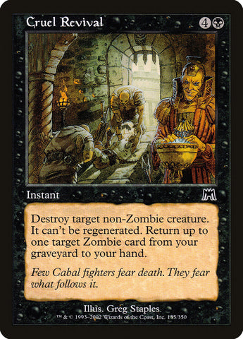 Cruel Revival [Onslaught] Magic: The Gathering