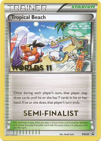 Tropical Beach (BW28) (Semi Finalist) [Black & White: Black Star Promos] Pokémon