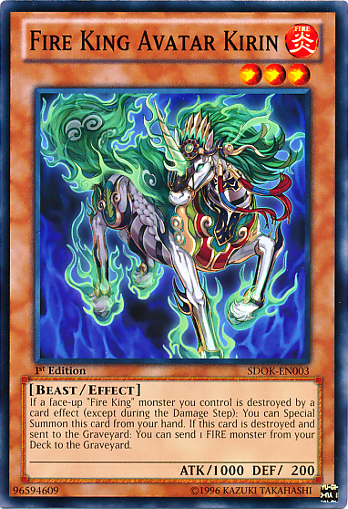 Fire King Avatar Kirin [SDOK-EN003] Common Yu-Gi-Oh!