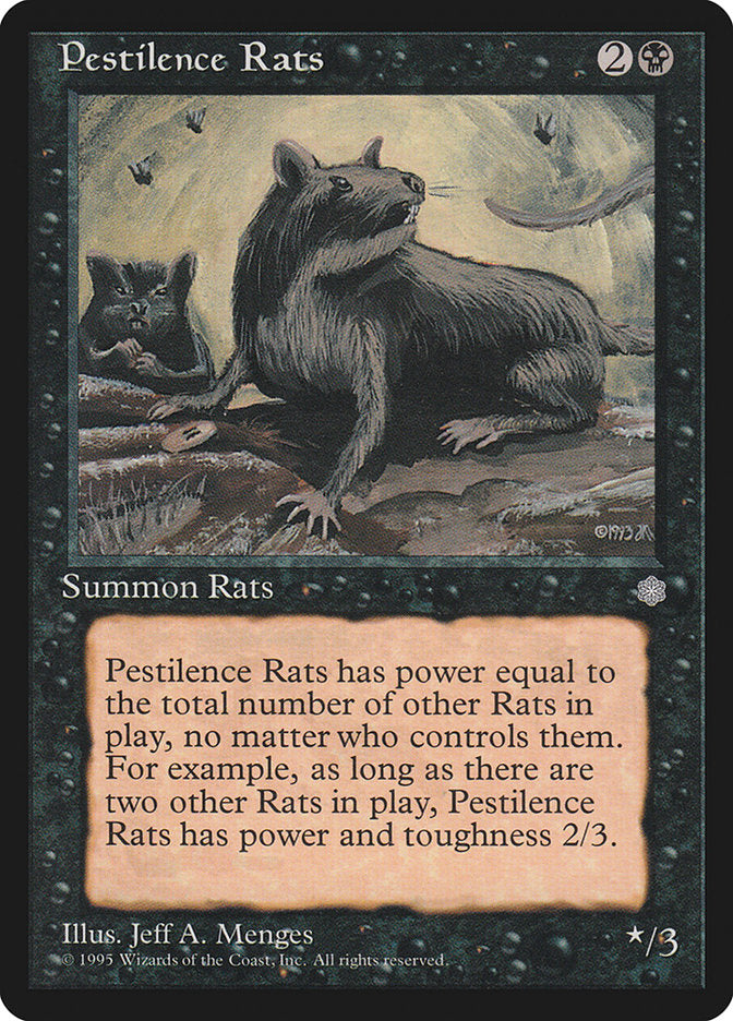 Pestilence Rats [Ice Age] Magic: The Gathering