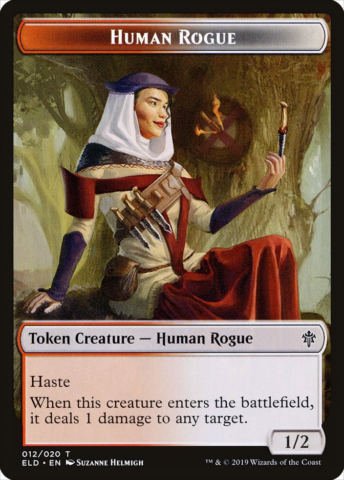 Human Rogue Token [Throne of Eldraine Tokens] Magic: The Gathering