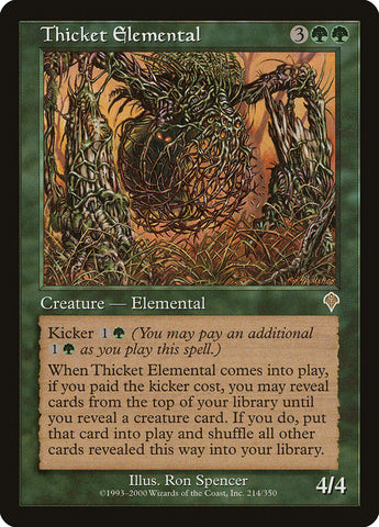 Thicket Elemental [Invasion] Magic: The Gathering