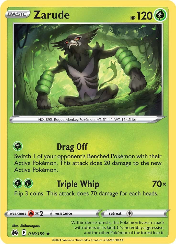 Zarude (016/159) [Sword & Shield: Crown Zenith] Pokémon