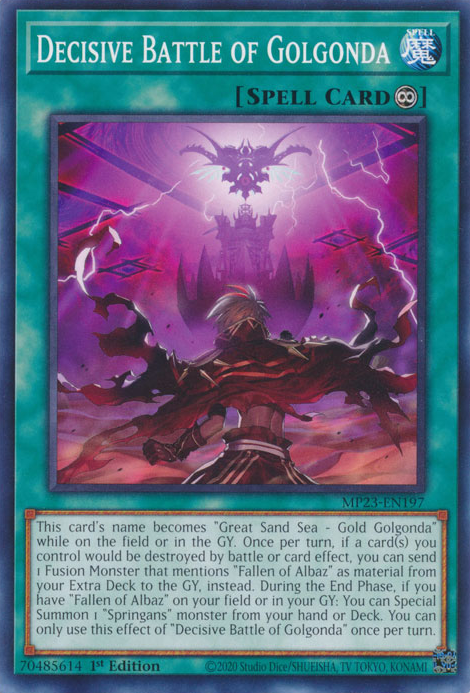 Decisive Battle of Golgonda [MP23-EN197] Common Yu-Gi-Oh!