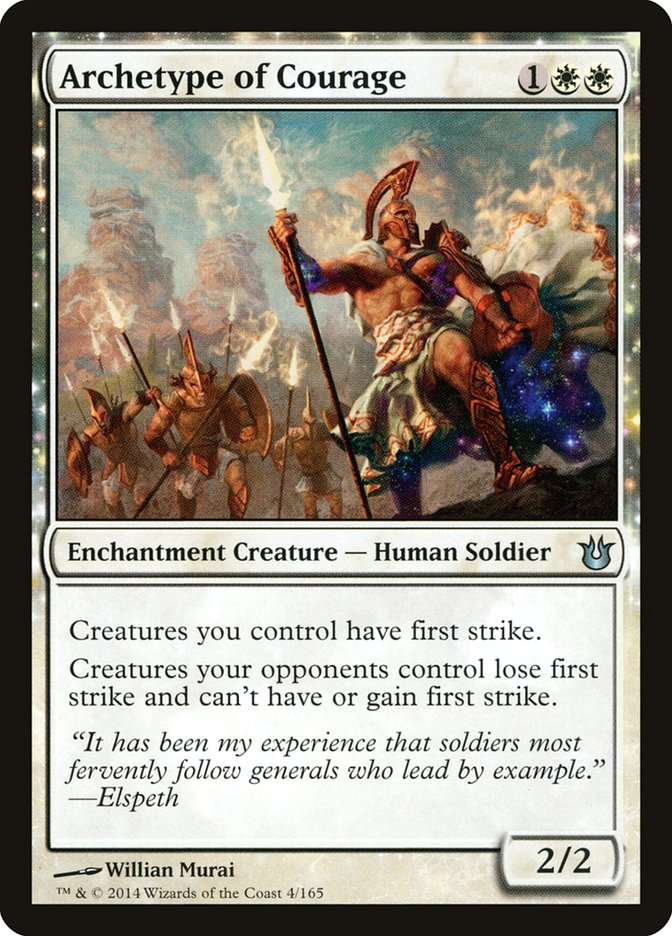 Archetype of Courage [Born of the Gods] Magic: The Gathering
