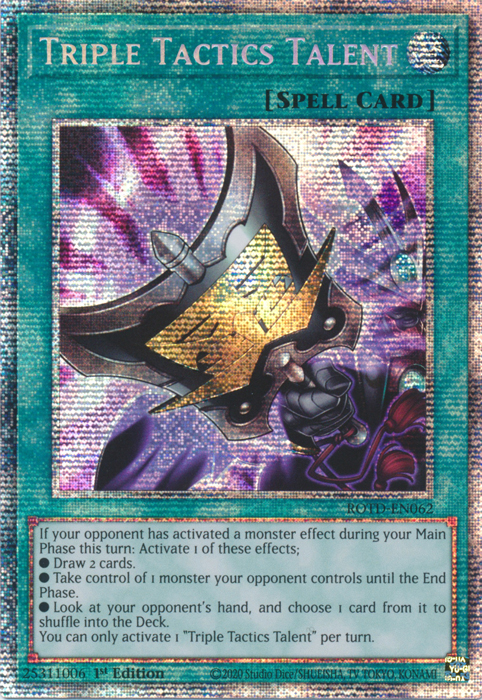 Triple Tactics Talent [ROTD-EN062] Starlight Rare Yu-Gi-Oh!