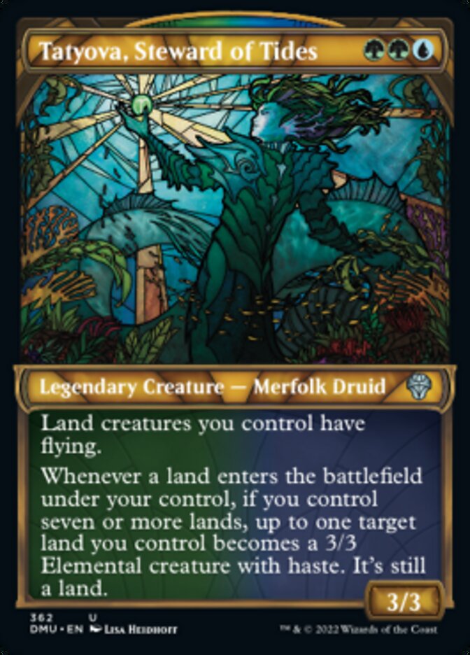 Tatyova, Steward of Tides (Showcase Textured) [Dominaria United] Magic: The Gathering