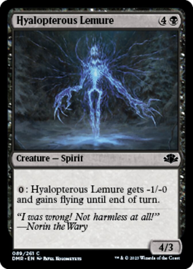 Hyalopterous Lemure [Dominaria Remastered] Magic: The Gathering
