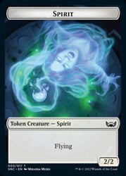 Devil // Spirit Double-Sided Token [Streets of New Capenna Tokens] Magic: The Gathering